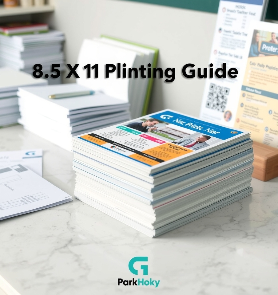 Preparation visual for 8.5 X 11 Flyer Printing Guide