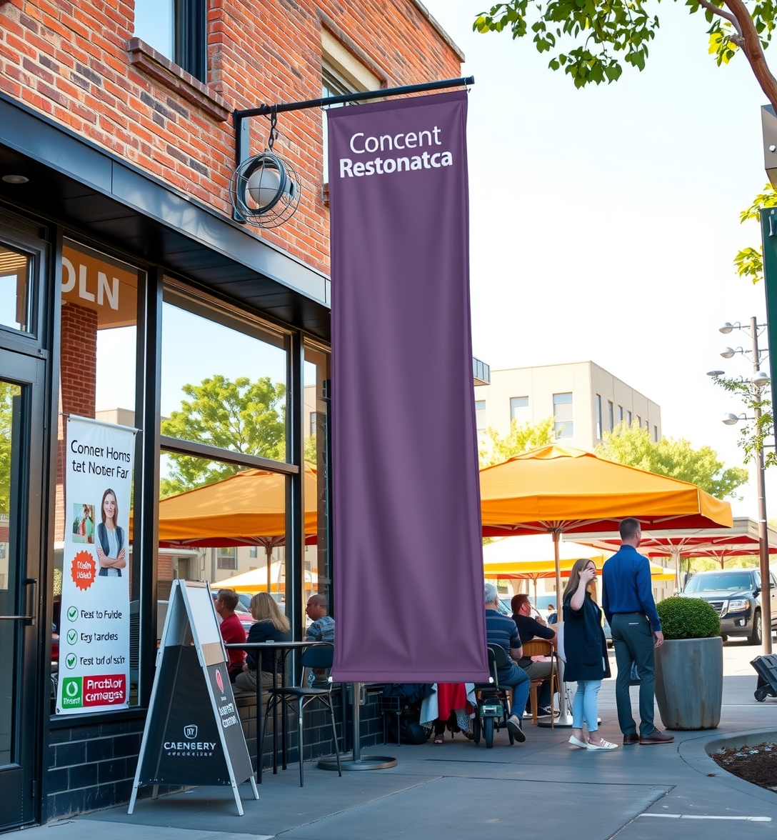 Preparation visual for Outdoor Vinyl Banner Printing Guide