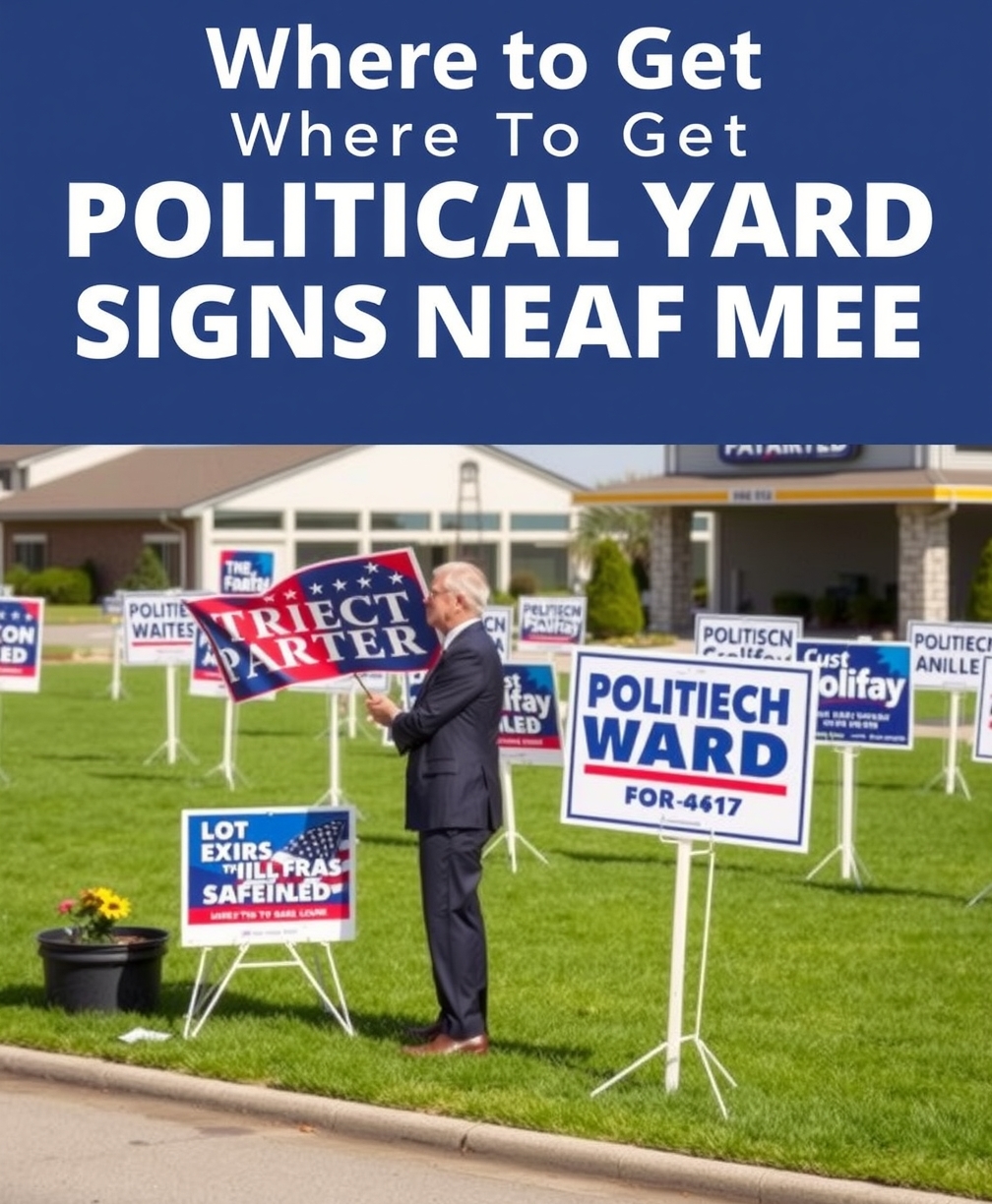 Evaluating the best Where to Get Political Yard Signs Near Me Guide environment