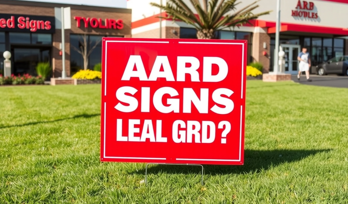 Checklist for Are Yard Signs Legal Guide