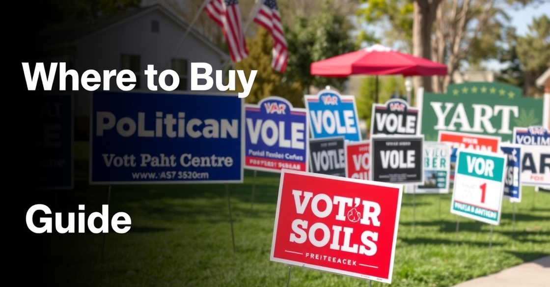 Evaluating the best Where to Buy Political Yard Signs Guide environment