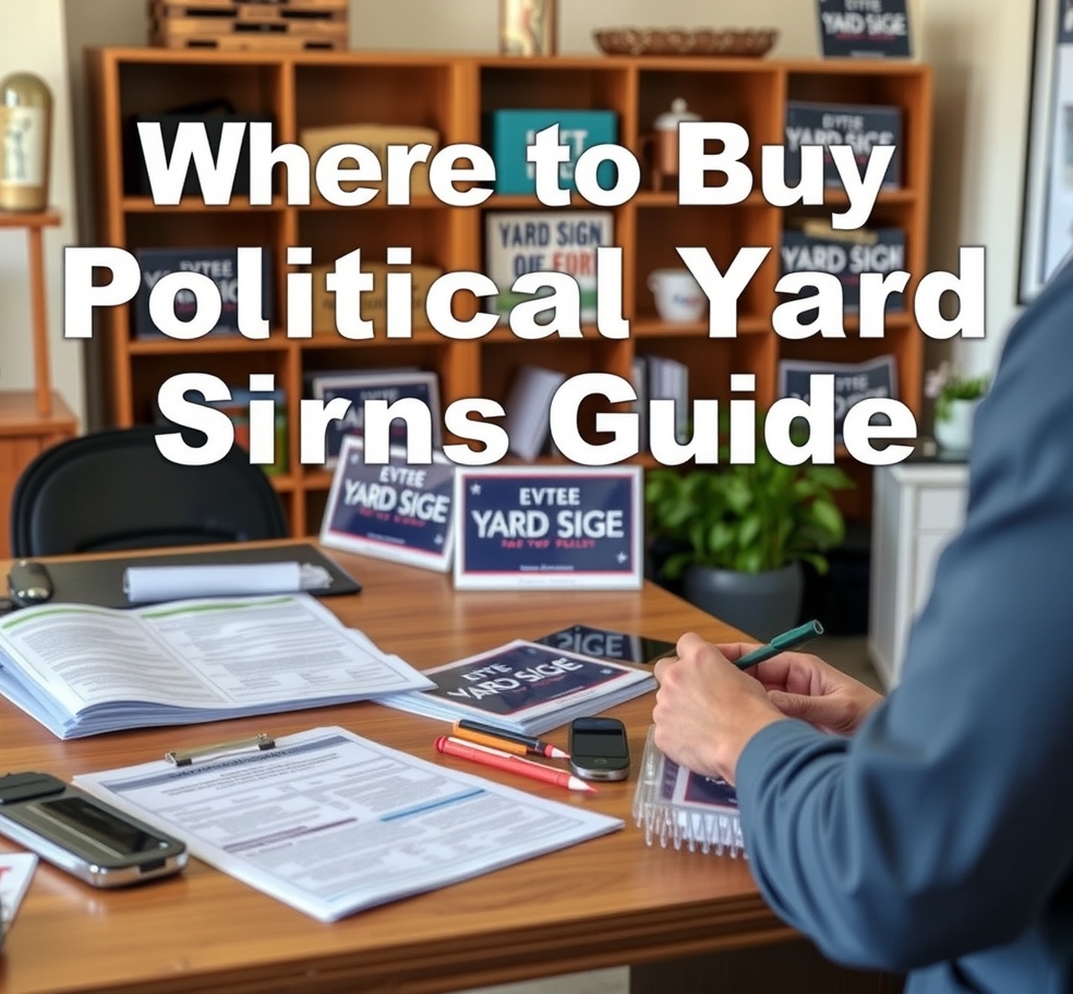 Preparation visual for Where to Buy Political Yard Signs Guide