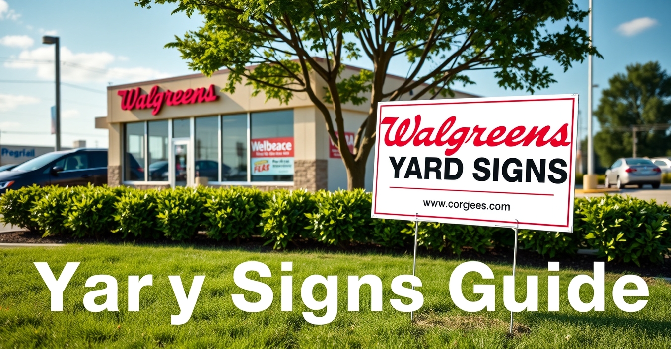 Checklist for Walgreens Yard Signs Guide