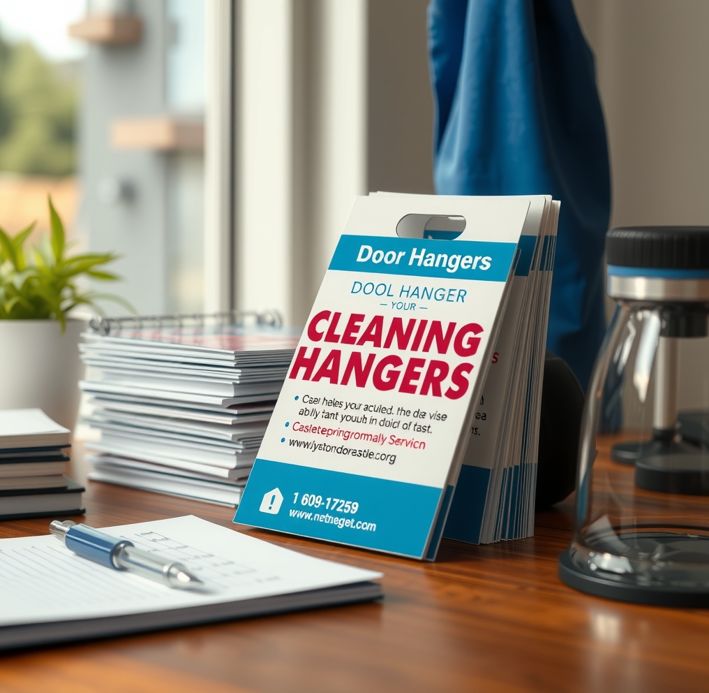 Preparation visual for Door Hangers Cleaning Service Guide