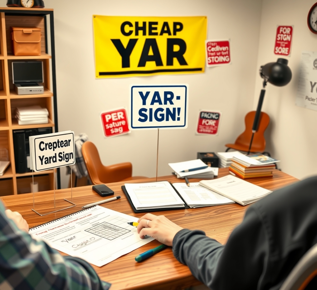 Quality check visual for Cheap Yard Signs