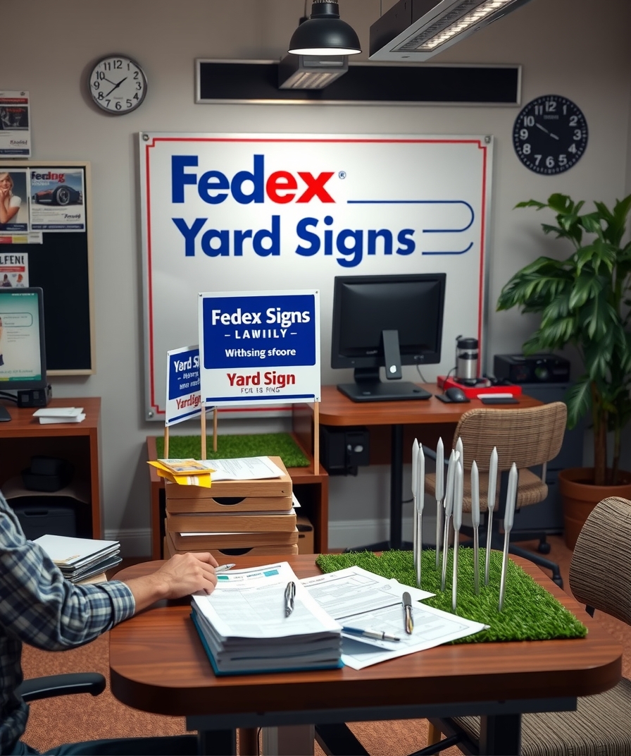 Preparation visual for Fedex Yard Signs Guide