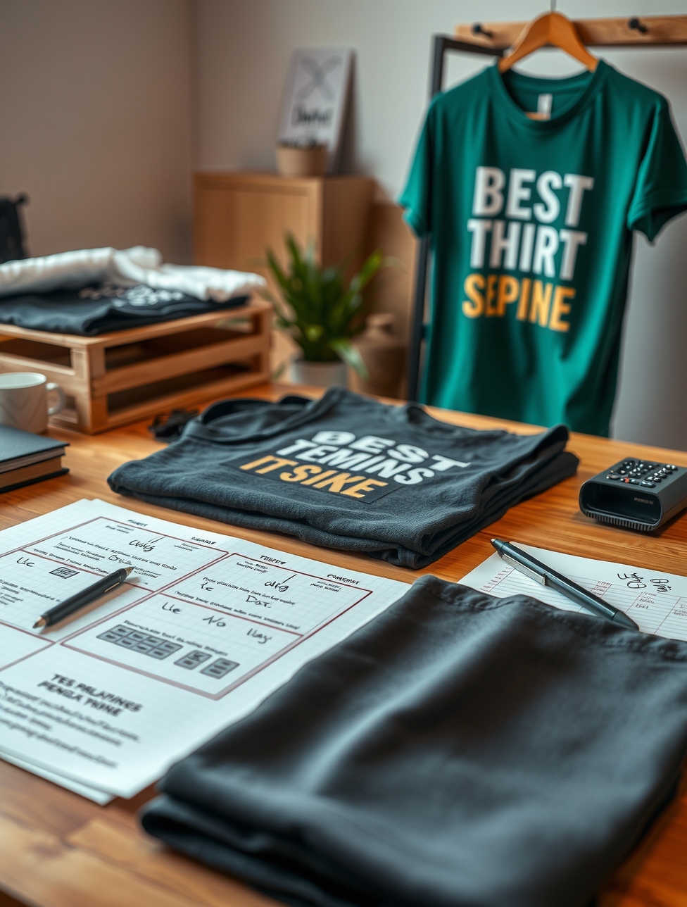 Preparation visual for Best Tshirt Printing Website