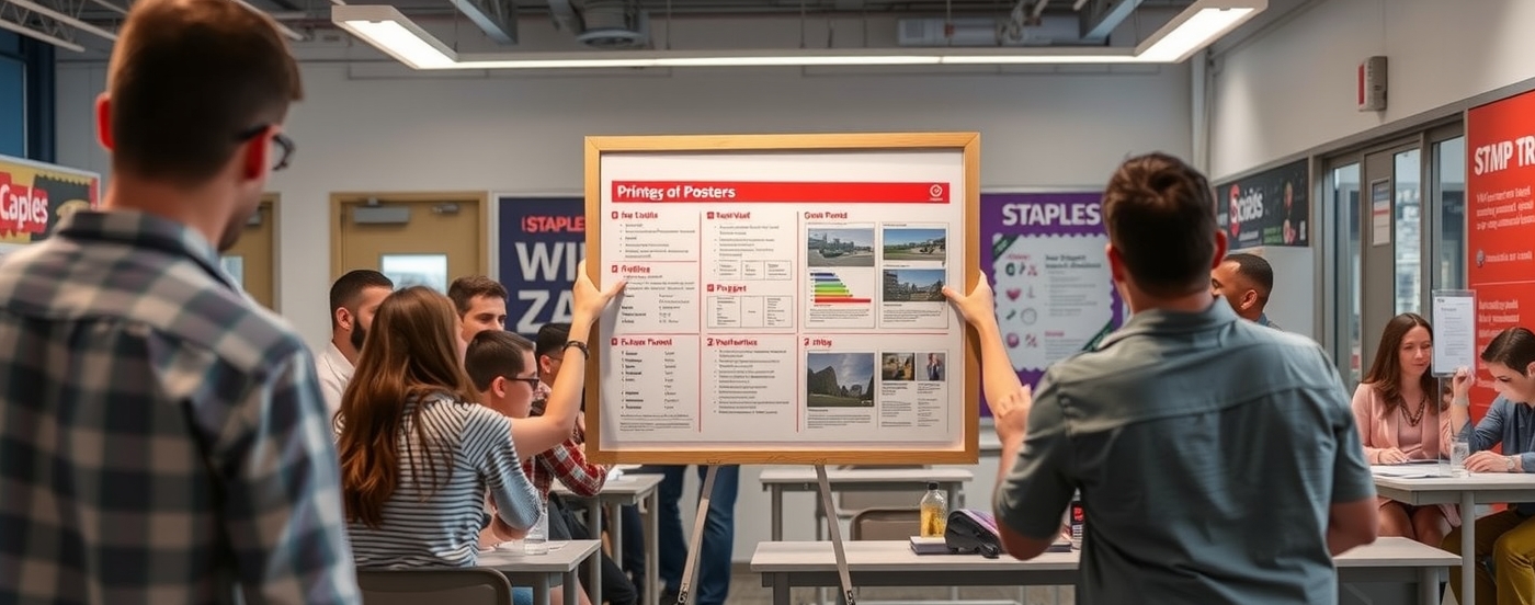 Evaluating the best Printing Posters at Staples Guide environment