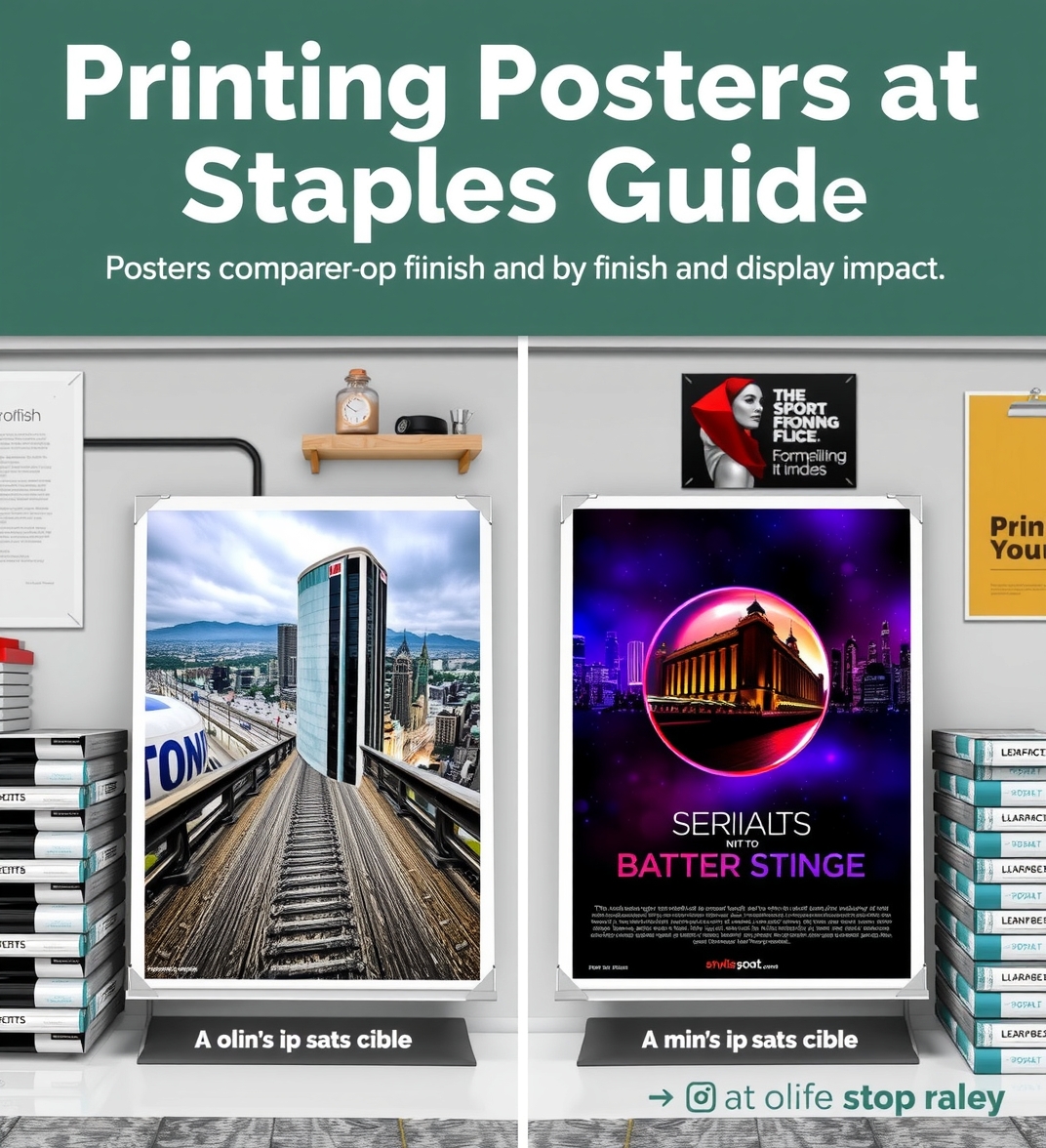 Quality check visual for Printing Posters at Staples Guide