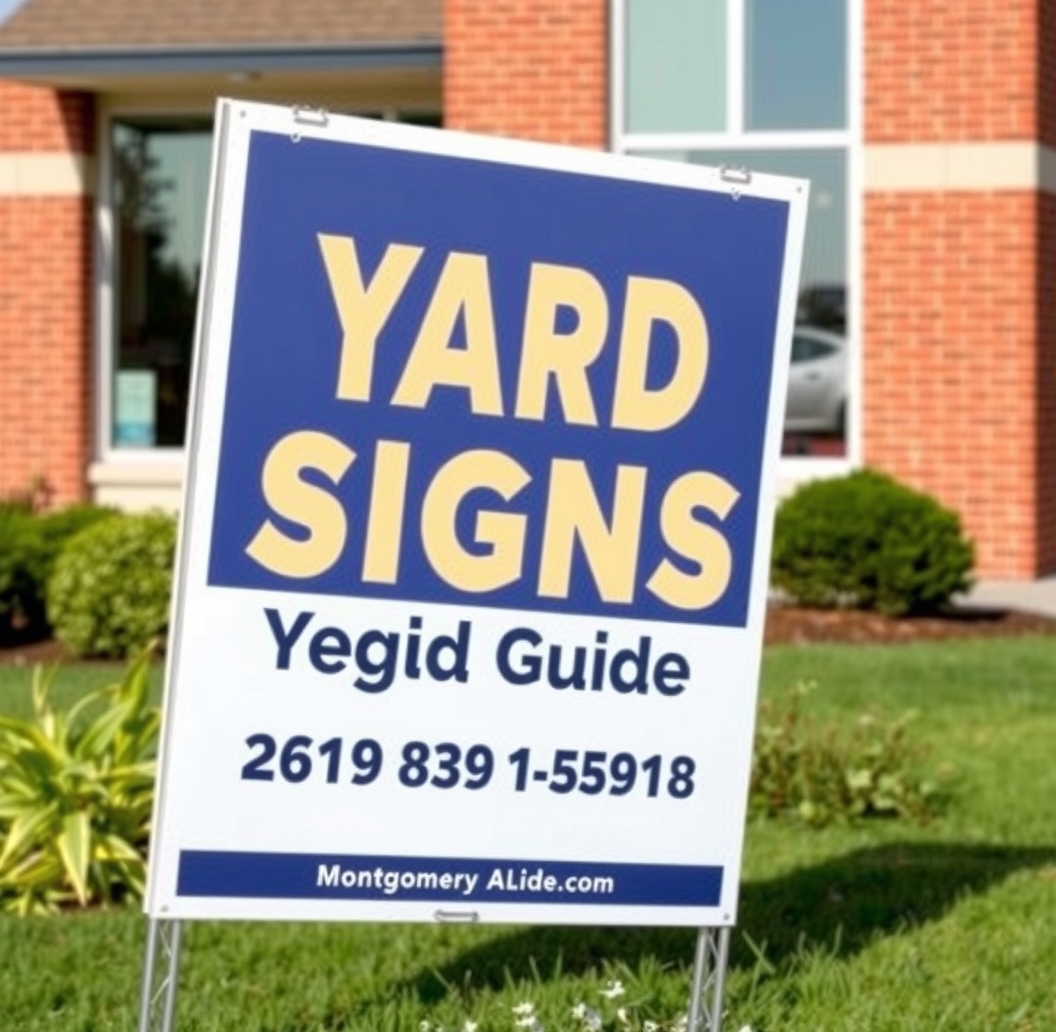 Quality check visual for Yard Signs Montgomery Al Guide