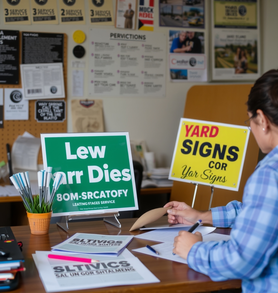 Preparation visual for Yard Signs San Diego Guide