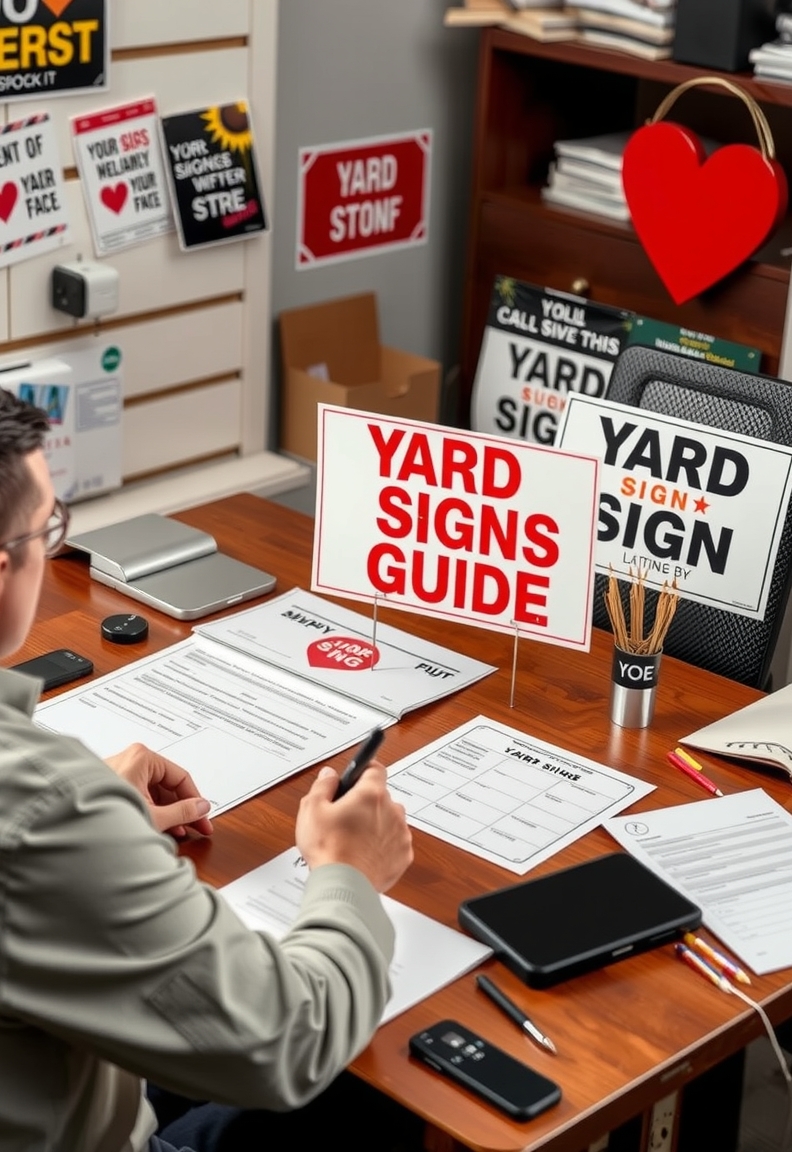Preparation visual for Yard Signs Love Guide