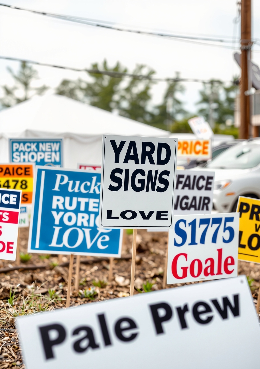 Quality check visual for Yard Signs Love Guide