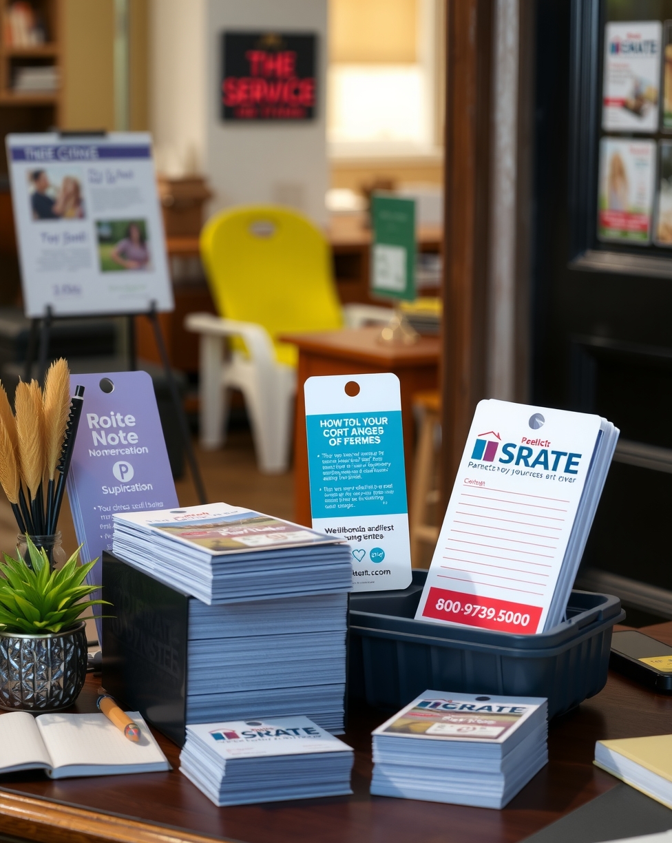 Preparation visual for Business Cards and Door Hangers Guide