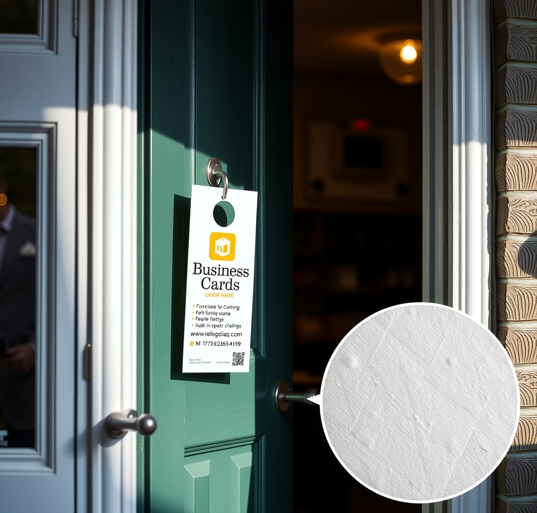 Quality check visual for Business Cards and Door Hangers Guide