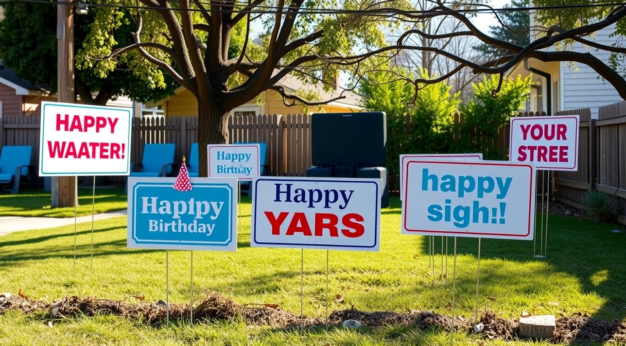 Preparation visual for Custom Birthday Yard Signs Guide