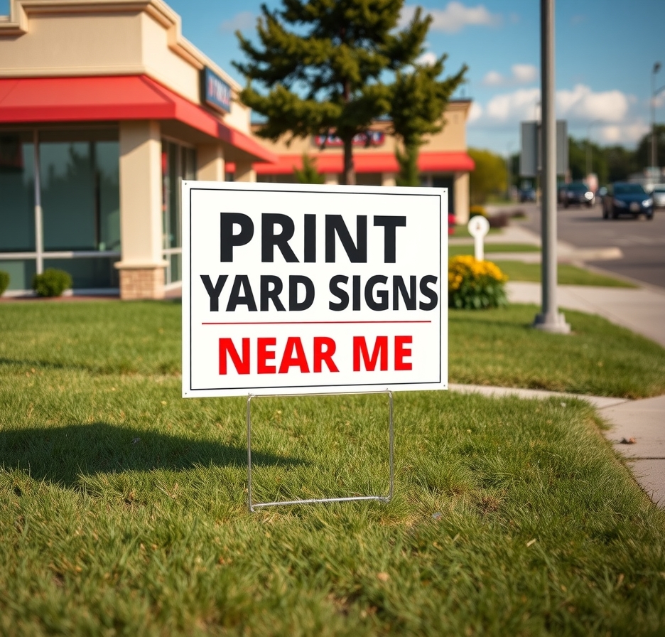 Checklist for Print Yard Signs Near Me Guide