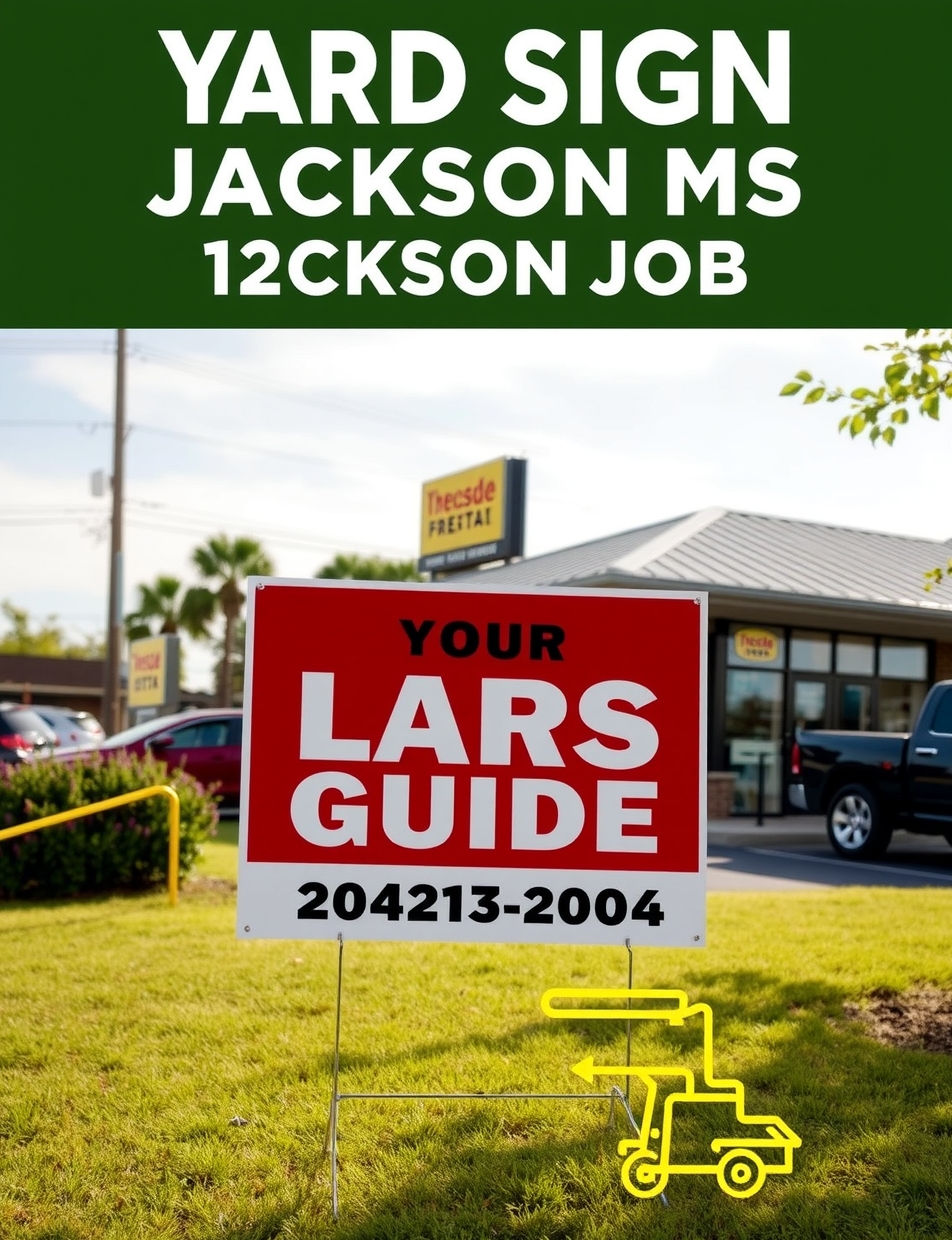 Checklist for Yard Signs Jackson Ms Guide