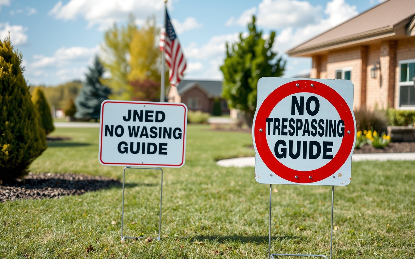 Preparation visual for Yard Signs No Trespassing Guide