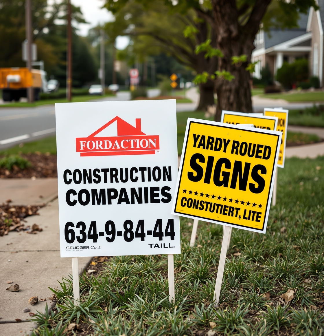 Yard Signs for Construction Companies