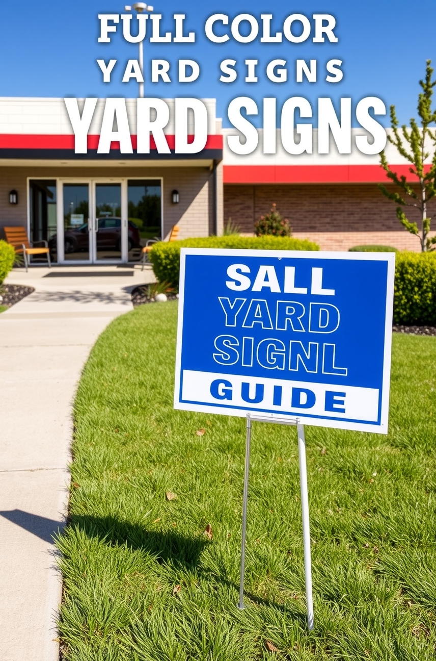 Checklist for Full Color Yard Signs Guide