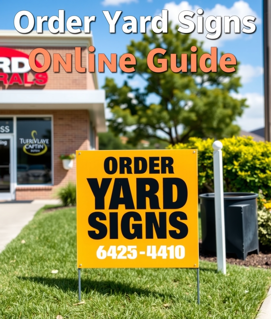Checklist for Order Yard Signs Online Guide