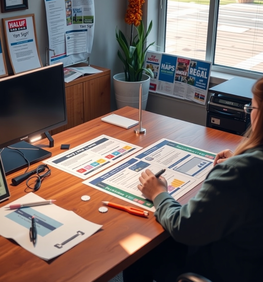 Preparation visual for Order Yard Signs Online Guide