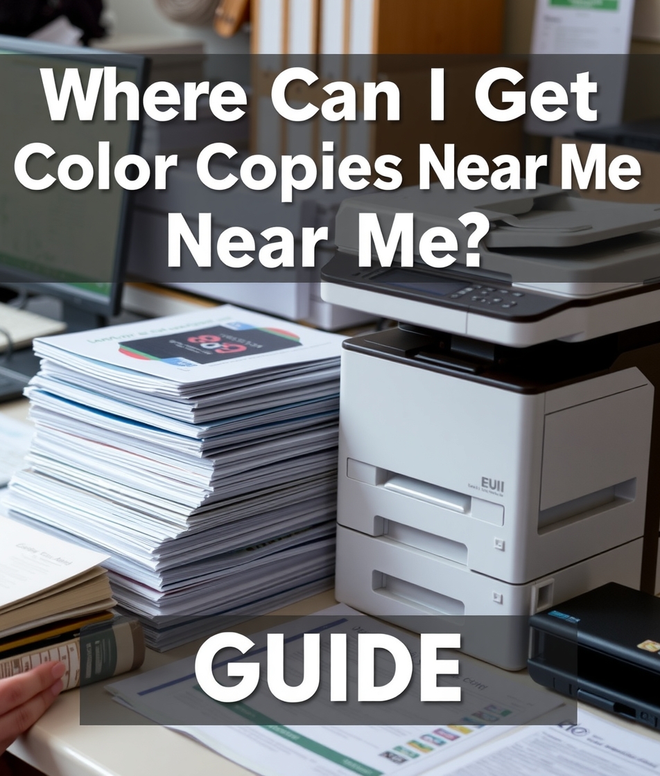 Checklist for Where Can I Get Color Copies Near Me Guide