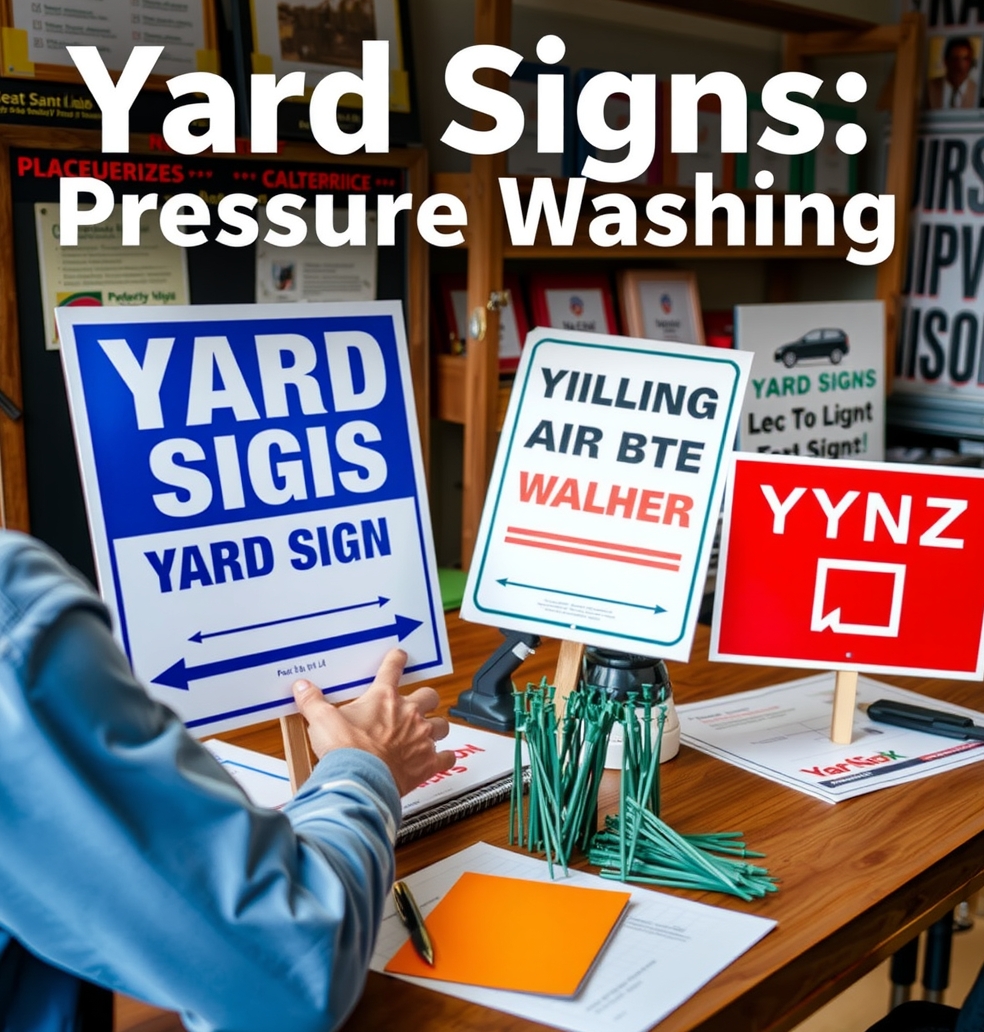 Checklist for Yard Signs Pressure Washing Guide