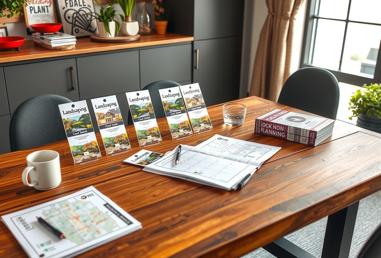 Preparation visual for Landscaping Door Hangers Guide