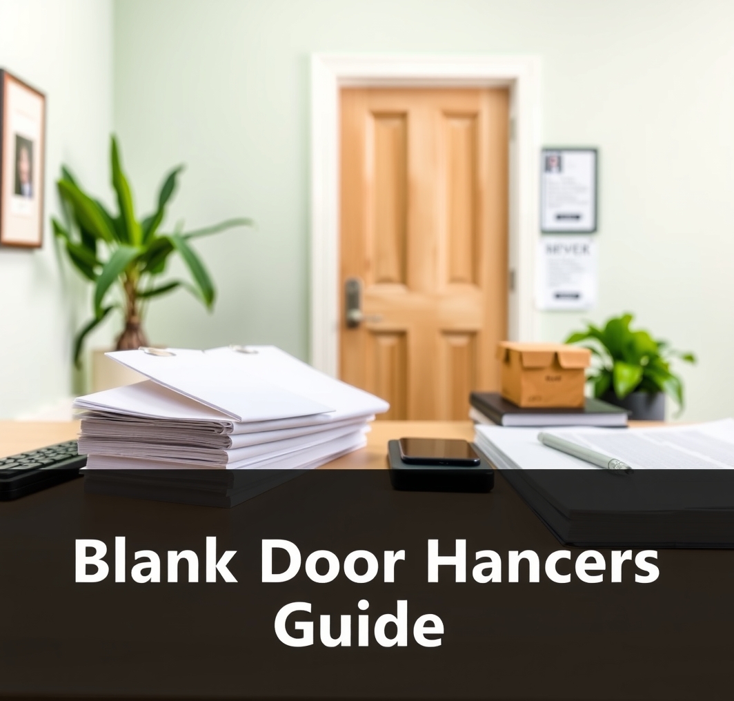 Preparation visual for Blank Door Hangers Guide
