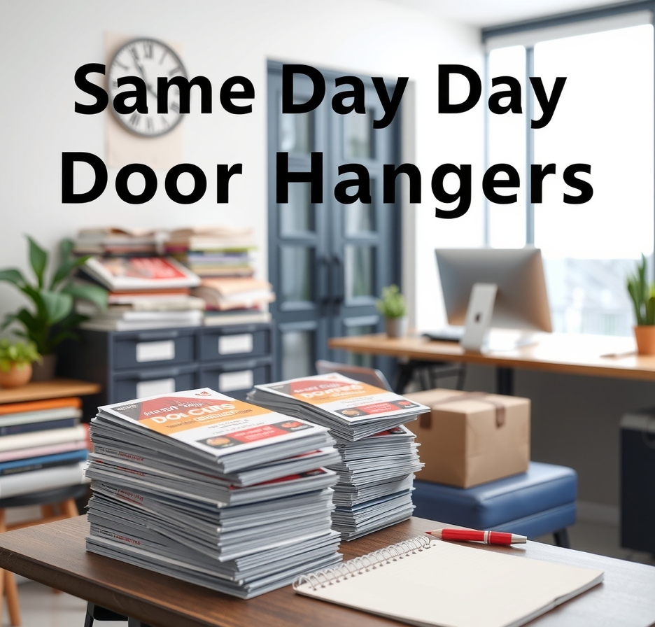 Preparation visual for Same Day Door Hangers Guide
