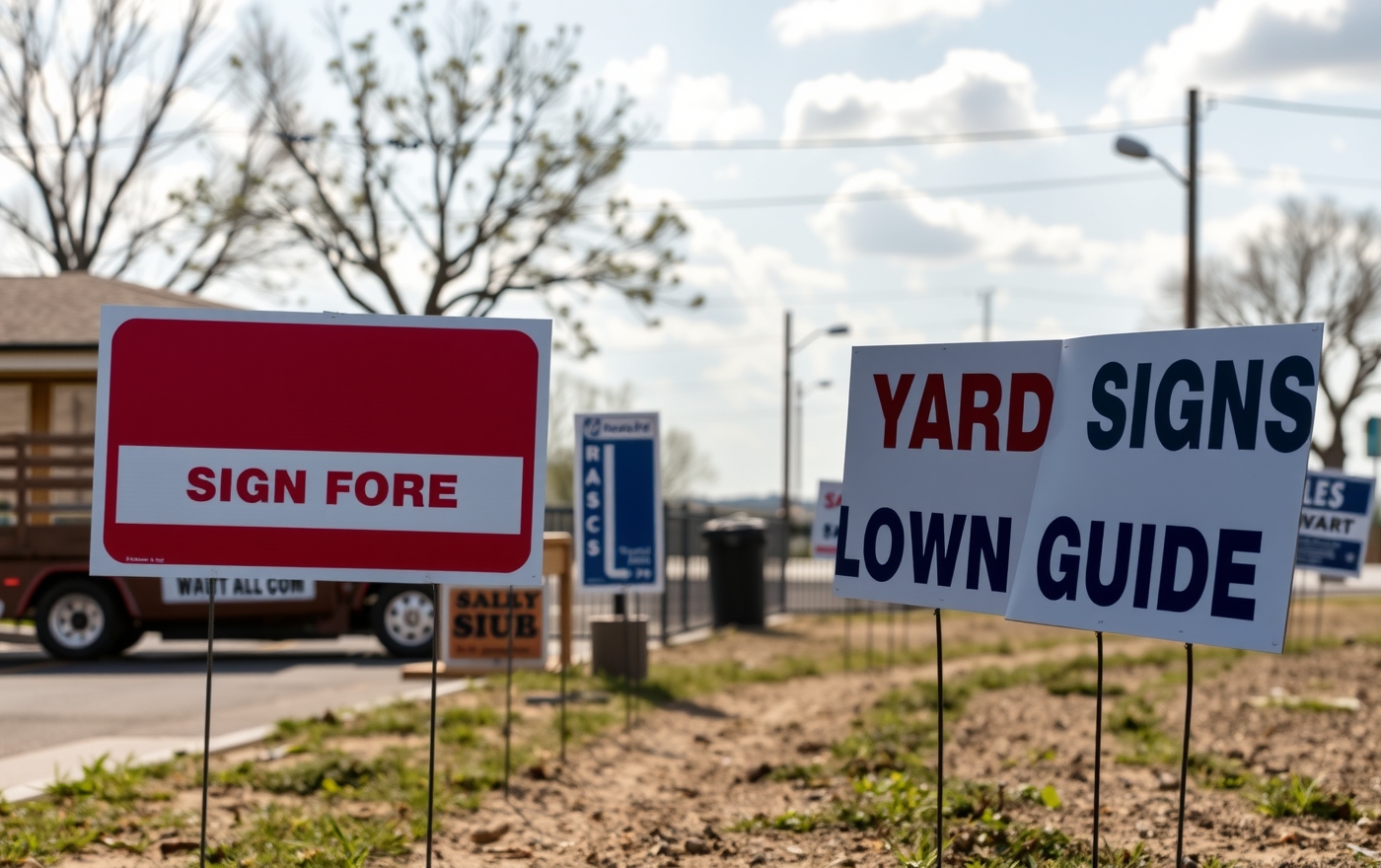 Preparation visual for Yard Signs Wire Stakes Guide