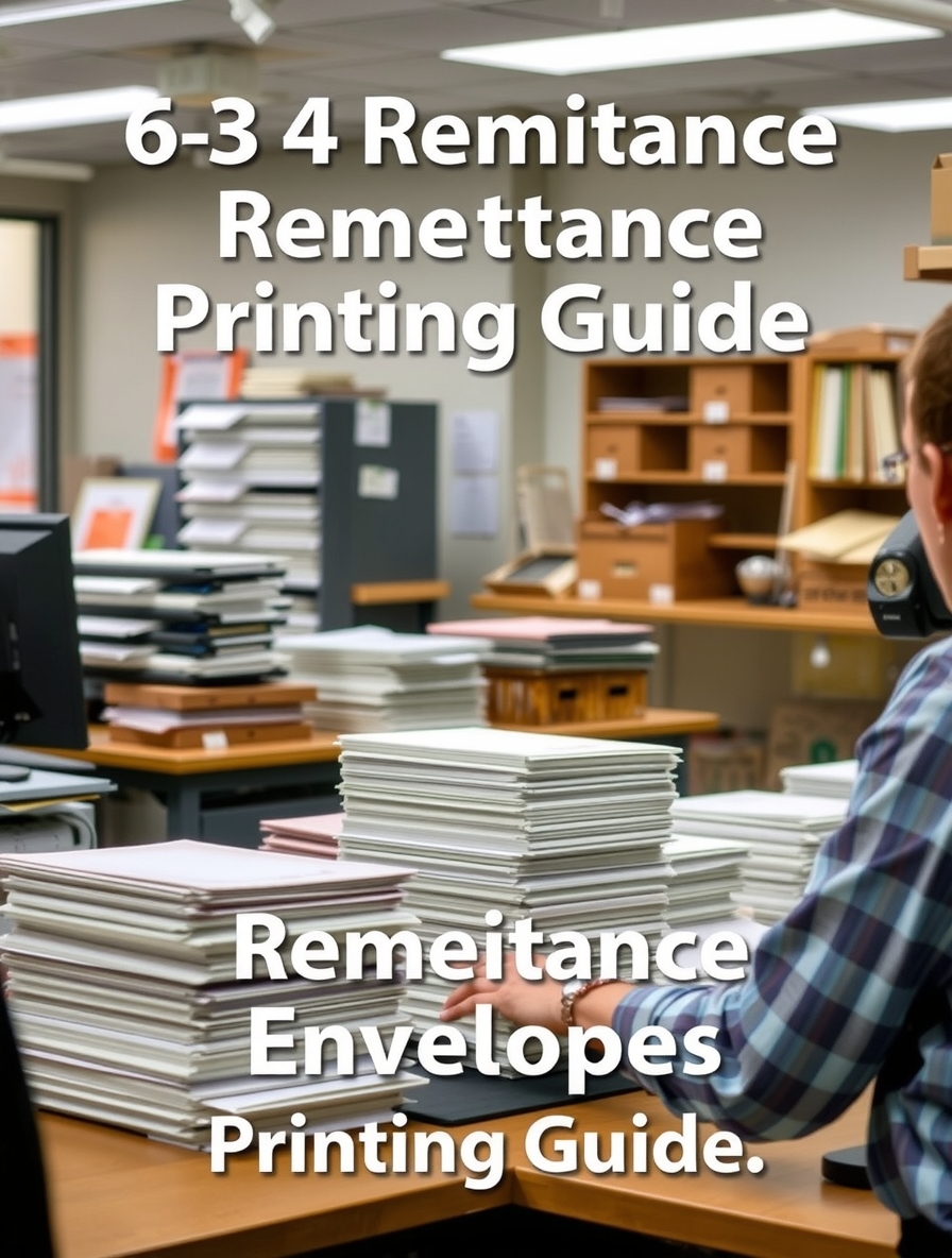 Preparation visual for 6 3 4 Remittance Envelope Printing Guide