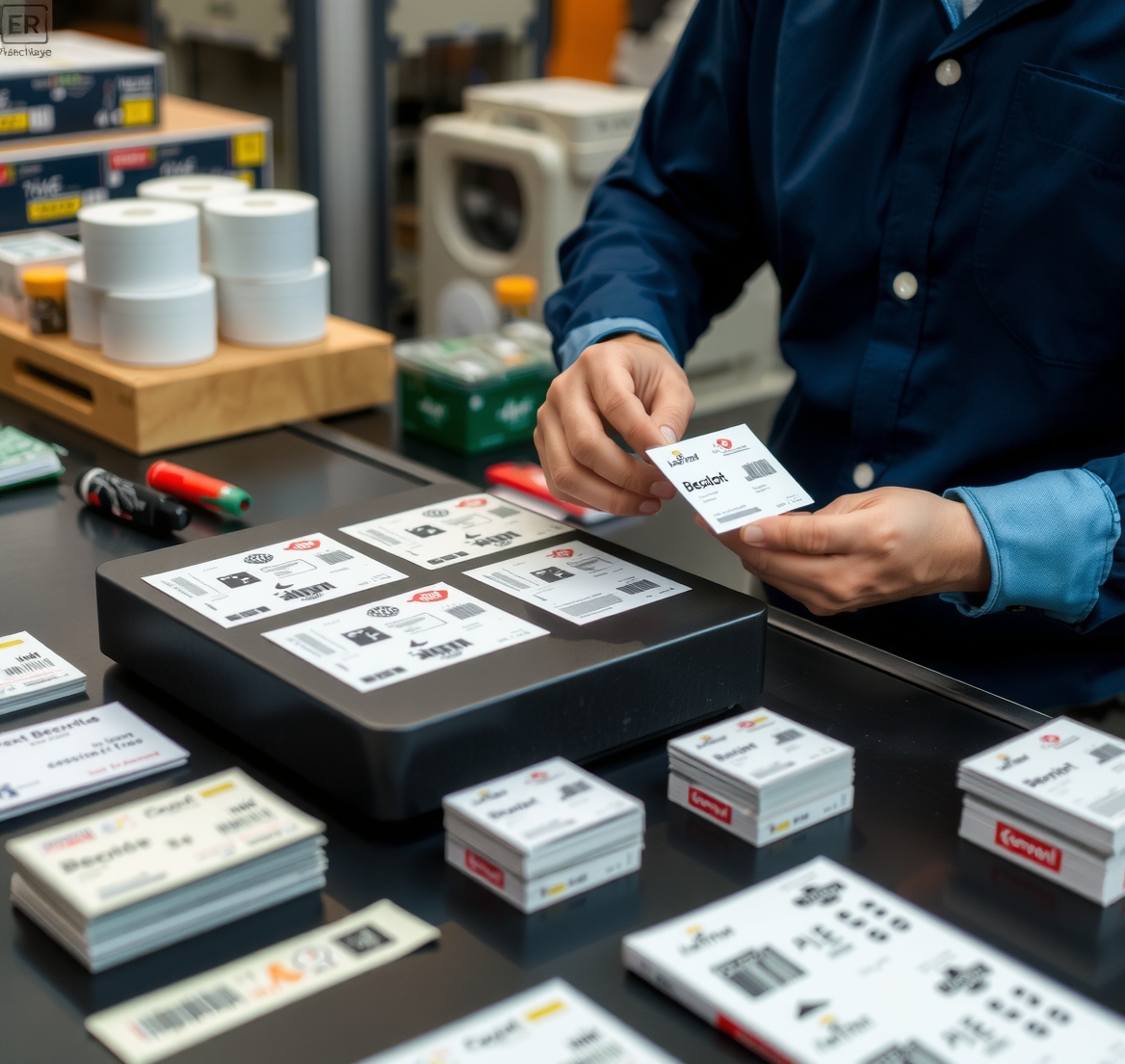 Preparation visual for Business Card Labels Printing Guide