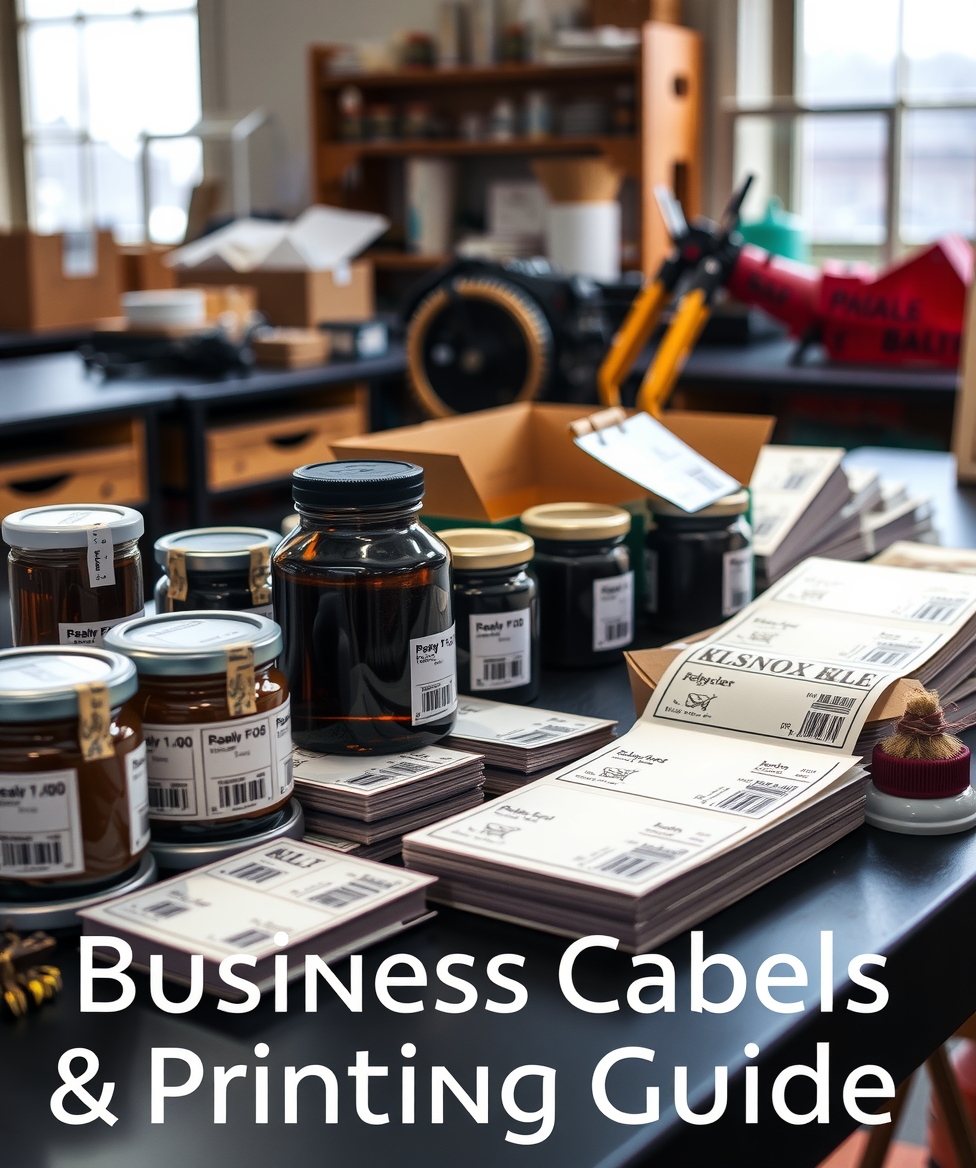 Preparation visual for Business Cards Labels & Printing Guide