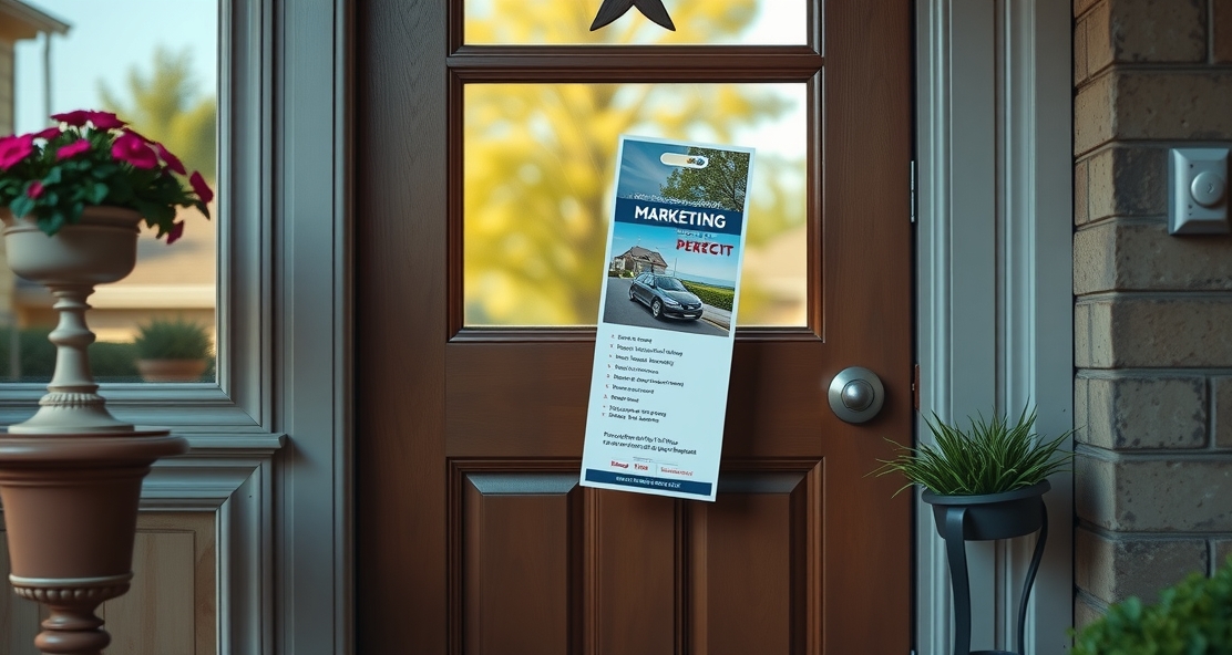 Preparation visual for Marketing Door Hangers