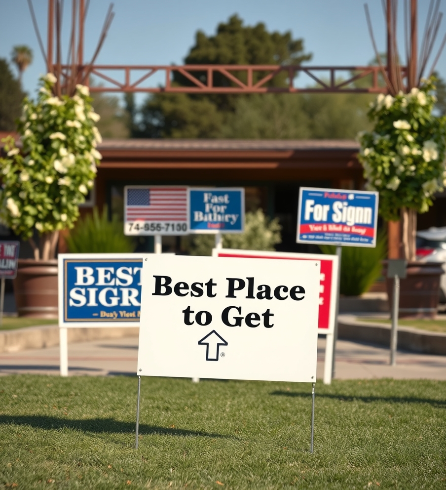 Evaluating the best Best Place to Get Yard Signs environment