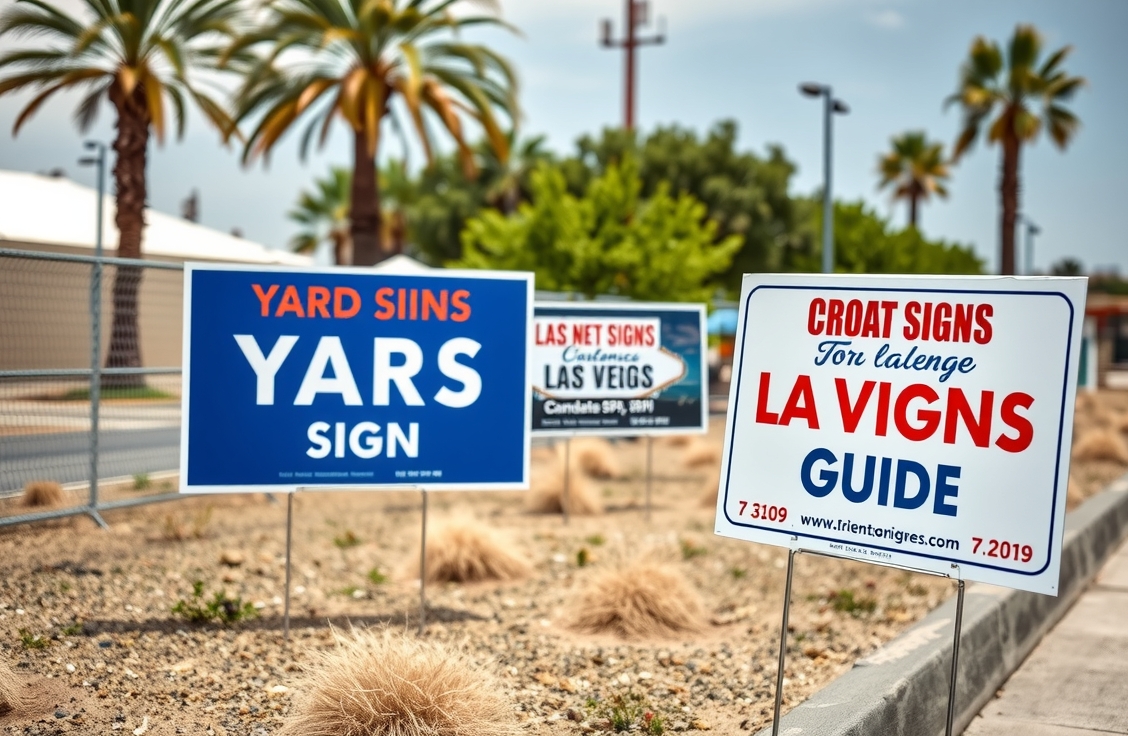 Quality check visual for Yard Signs Las Vegas Guide