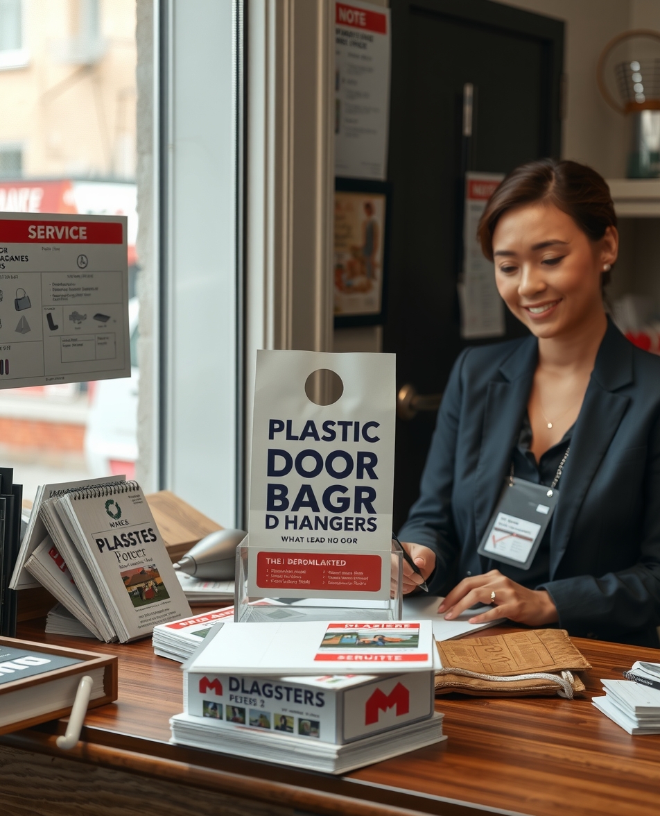 Preparation visual for Plastic Bag Door Hangers Guide