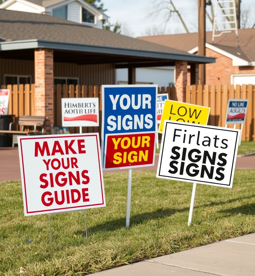 Evaluating the best Make Your Own Yard Signs Guide environment