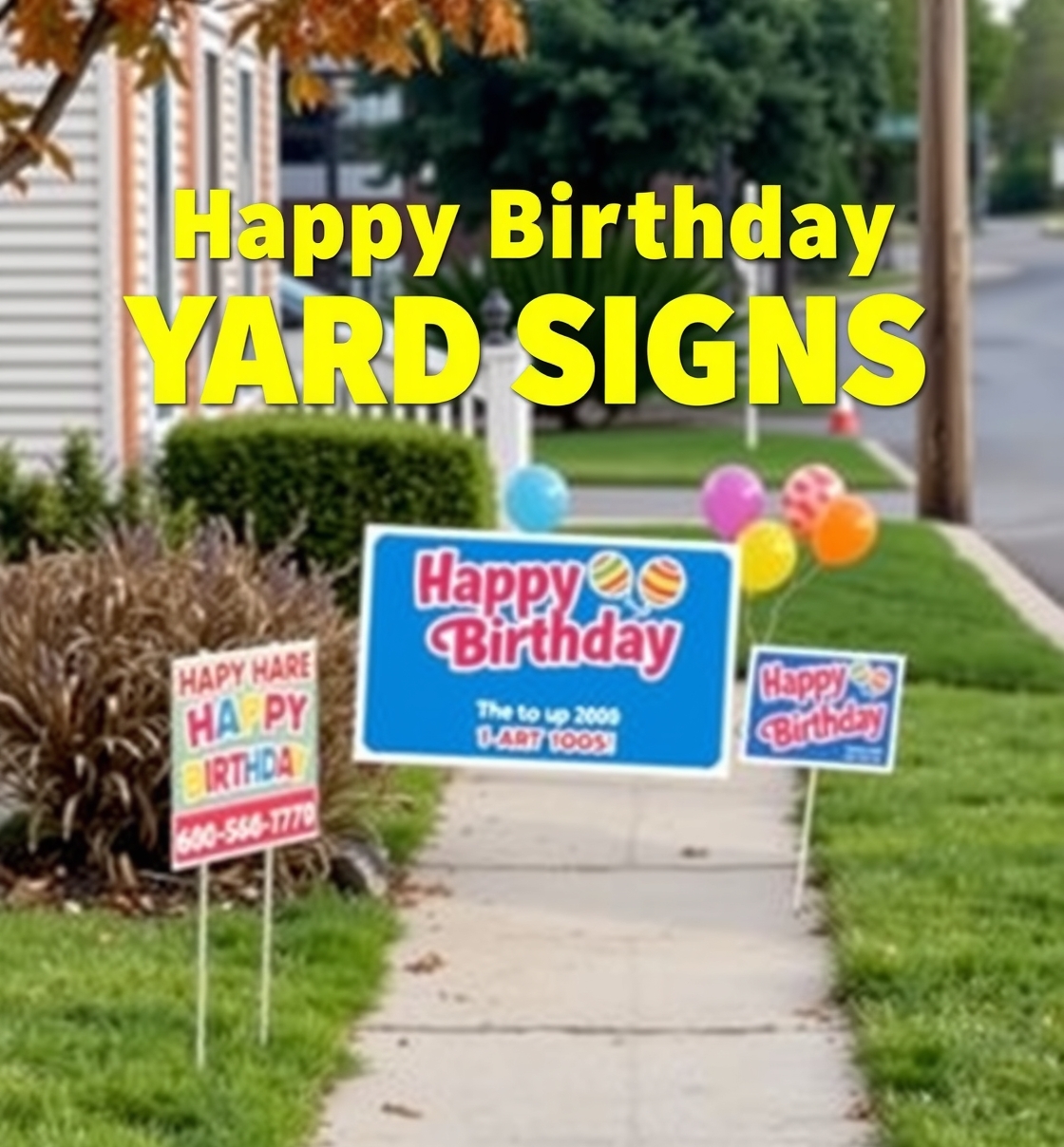 Happy Birthday Yard Signs Near Me Guide