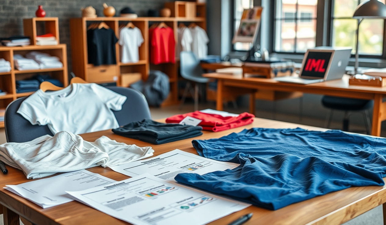 Preparation visual for Tshirt Printing for Company Guide