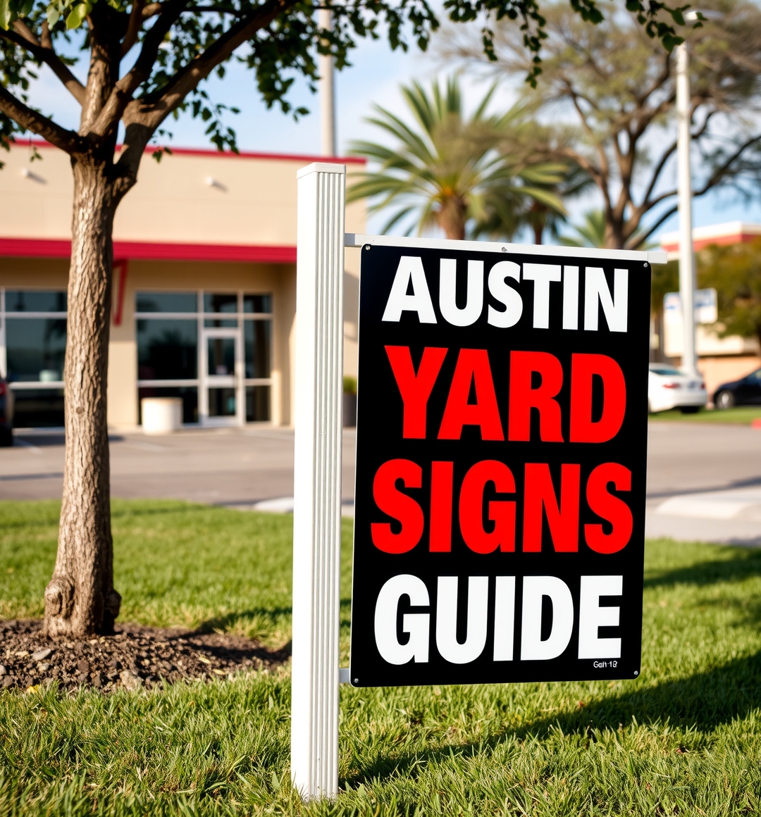 Evaluating the best Austin Yard Signs Guide environment