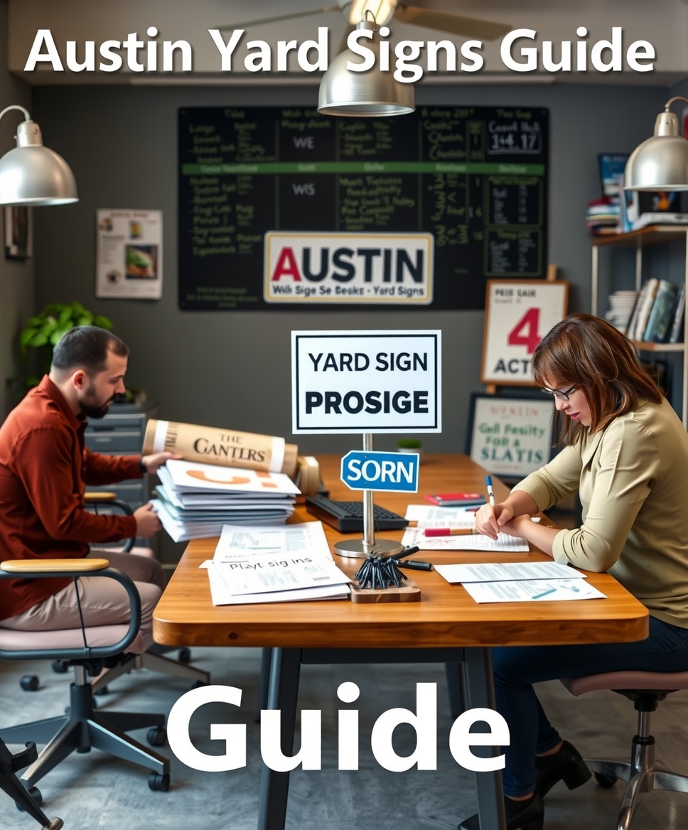 Preparation visual for Austin Yard Signs Guide