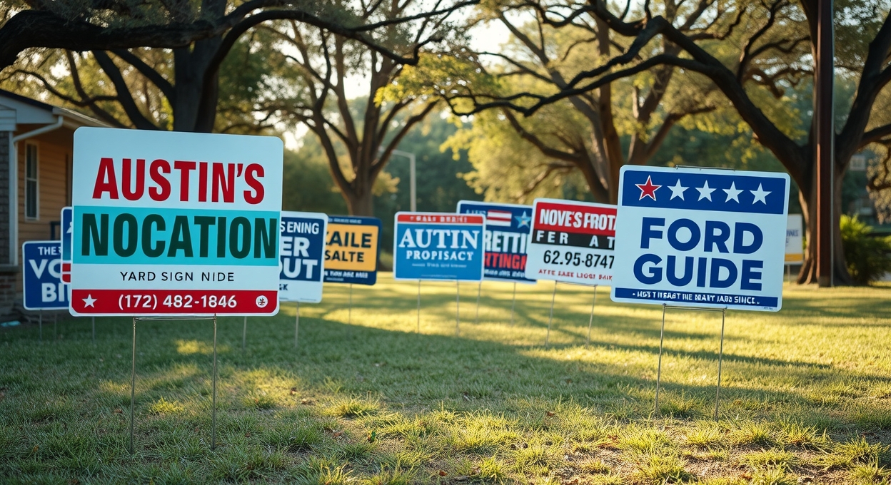 Quality check visual for Austin Yard Signs Guide