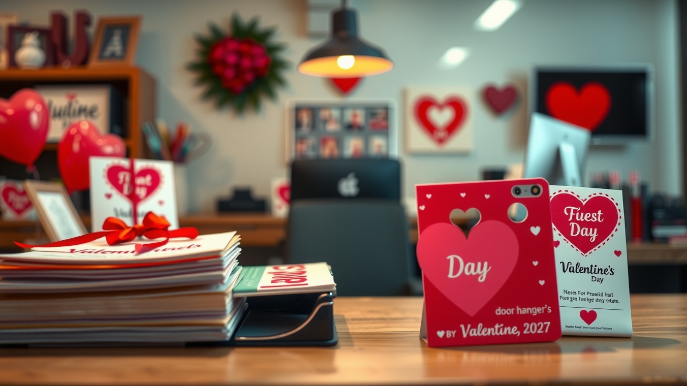 Preparation visual for Valentine's Day Door Hangers Guide