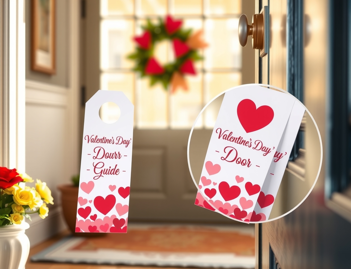 Quality check visual for Valentine's Day Door Hangers Guide
