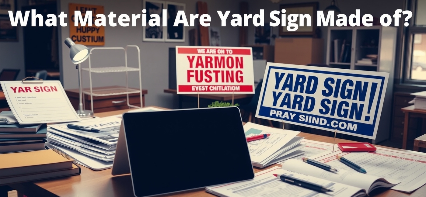 Quality check visual for What Material Are Yard Signs Made of