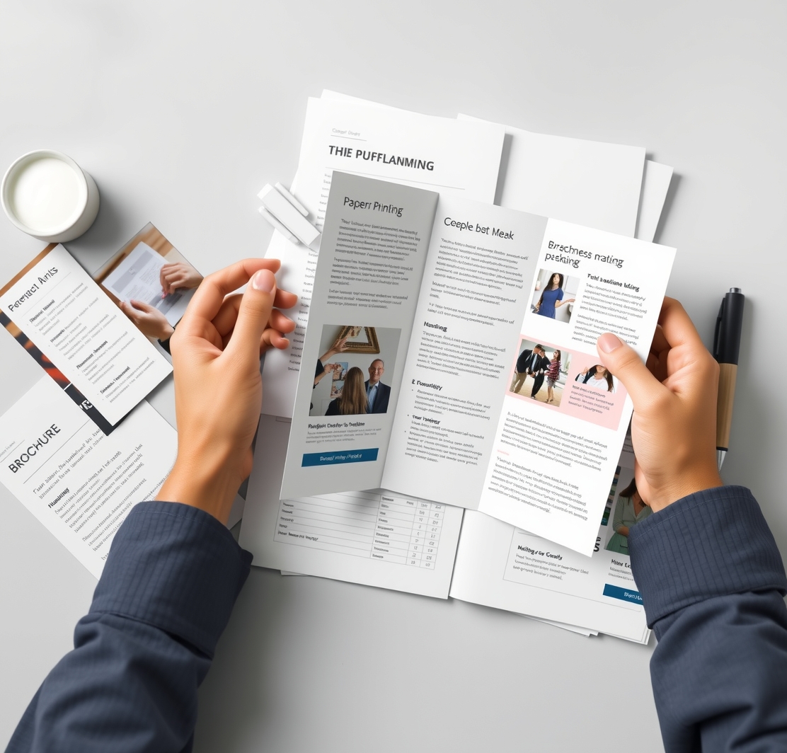 Preparation visual for Brochure Printing Template Guide